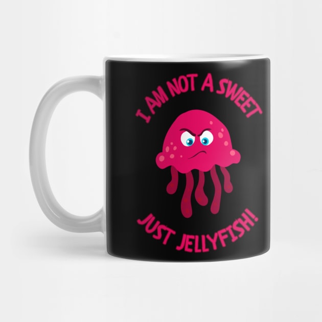 Am I Not A Sweet Jellyfish? Mauve Stinger Jellyfish Design Gift Ideas Evergreen by 3dozecreations